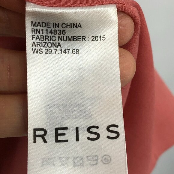 Reiss Arizona Utility Tie Shirt Dress in Dusty Rose Women's Size 4 - Picture 10 of 16